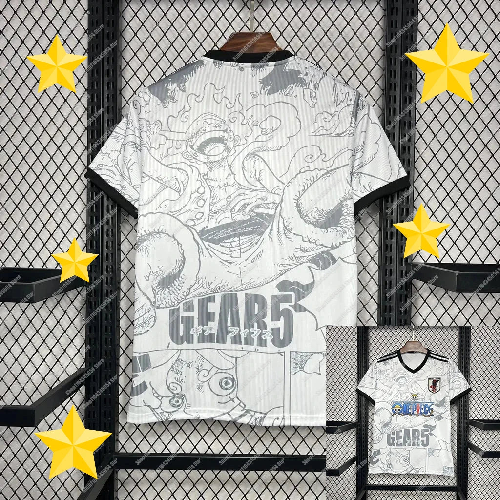 2025 One Piece Japan Football Jersey | Special Anime Fan Edition | Luffy Gear 5 Kids & Adults T-Shirt