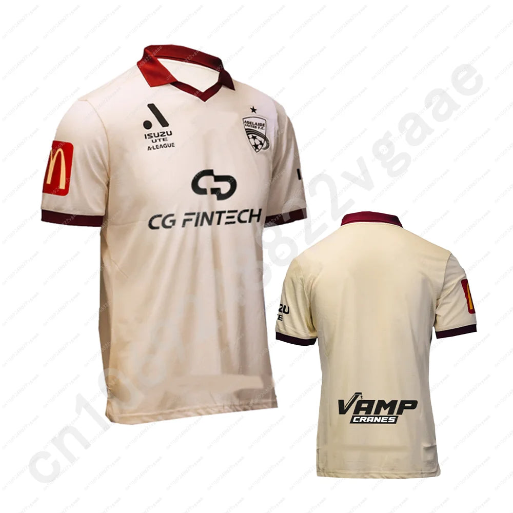 Football Jersey Men's Clothing Adelaide Kids Children Training Away T-Shirt Team T-Shirt Boys Soccer 2025 Home Sportswear Polo New Hot