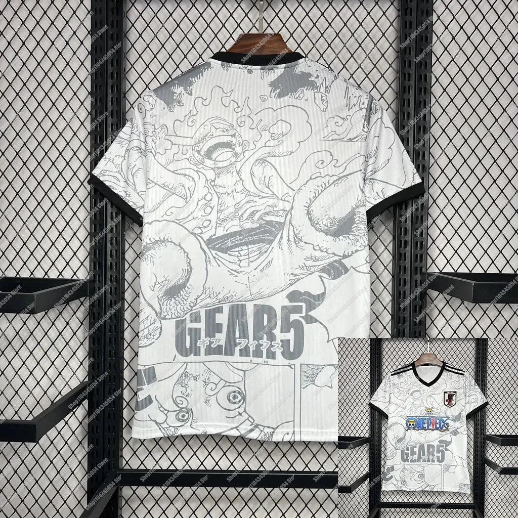 2025 One Piece Japan Football Jersey | Special Anime Fan Edition | Luffy Gear 5 Kids & Adults T-Shirt