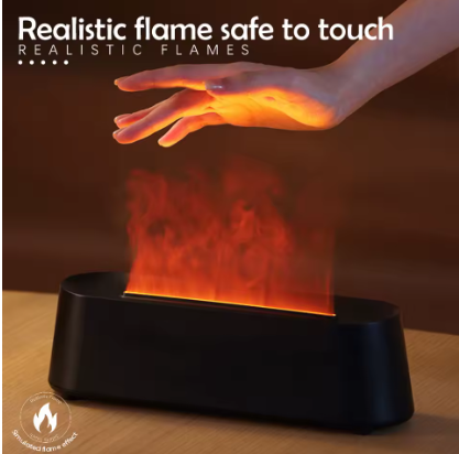 Smoky Fire Mist Humidifier with 7-Color RGB Lights – Aromatherapy & Ambient Glow